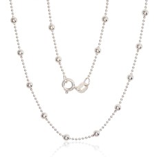 Itališka sidabrinė grandinėlė „Beads“