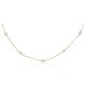 Sterling Silver Cubic Zirconia Necklace “Path of Light”
