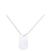 Серебряное колье «Жетон»