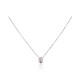 Sterling Silver Cubic Zirconia Necklace “Path of Light V”