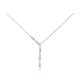 Sterling Silver Cubic Zirconia Necklace “Moonlit Drops”