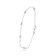 Sidabrinė apyrankė „Moon Beads IV“