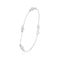 Sidabrinė apyrankė „Moon Beads II“