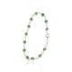 Sidabrinė apyrankė su cirkoniais „Emerald Radiance“