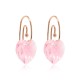 Sidabriniai auskarai „Juliet (Light Rose)“ su Swarovski® kristalais