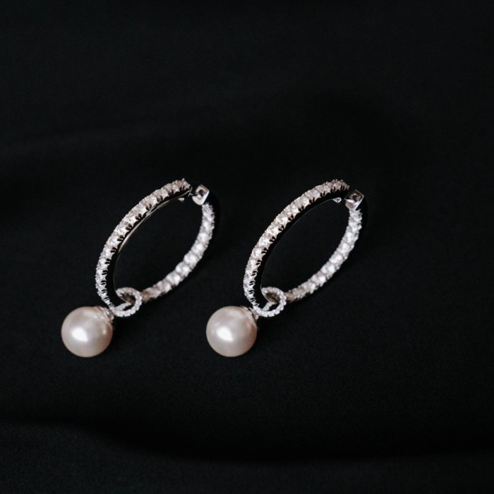 925 Sterling Silver Earrings “Galos XVII” created with Crystals by Swarovski®