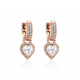 Sidabriniai auskarai „Juliette II“ su Swarovski® kristalais
