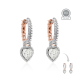 925 Sterling Silver Earrings “Juliette III” created with Crystals by Swarovski®