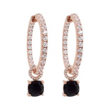 925 Sterling Silver Earrings “Ivy (Jet)” created with Crystals by Swarovski®
