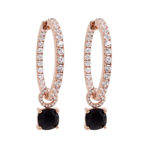 925 Sterling Silver Earrings “Ivy (Jet)” created with Crystals by Swarovski®