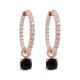 925 Sterling Silver Earrings “Ivy (Jet)” created with Crystals by Swarovski®