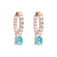 925 Sterling Silver Earrings “Glory VI (Light Turquoise)” created with Crystals by Swarovski®