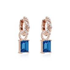 925 Sterling Silver Earrings “Renaissance (Ice Blue)” created with Crystals by Swarovski®