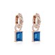 925 Sterling Silver Earrings “Renaissance (Ice Blue)” created with Crystals by Swarovski®
