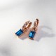 925 Sterling Silver Earrings “Renaissance (Ice Blue)” created with Crystals by Swarovski®