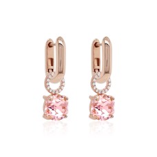 925 Sterling Silver Earrings “Daina VII (Light Rose)” created with Crystals by Swarovski®