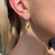Sidabriniai auskarai „Nerissa (Citrus Green)“ su Swarovski® kristalais