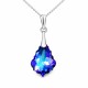 Серебряный кулон 925 пробы «Барокко IV (Heliotrope)» с кристаллами Swarovski®